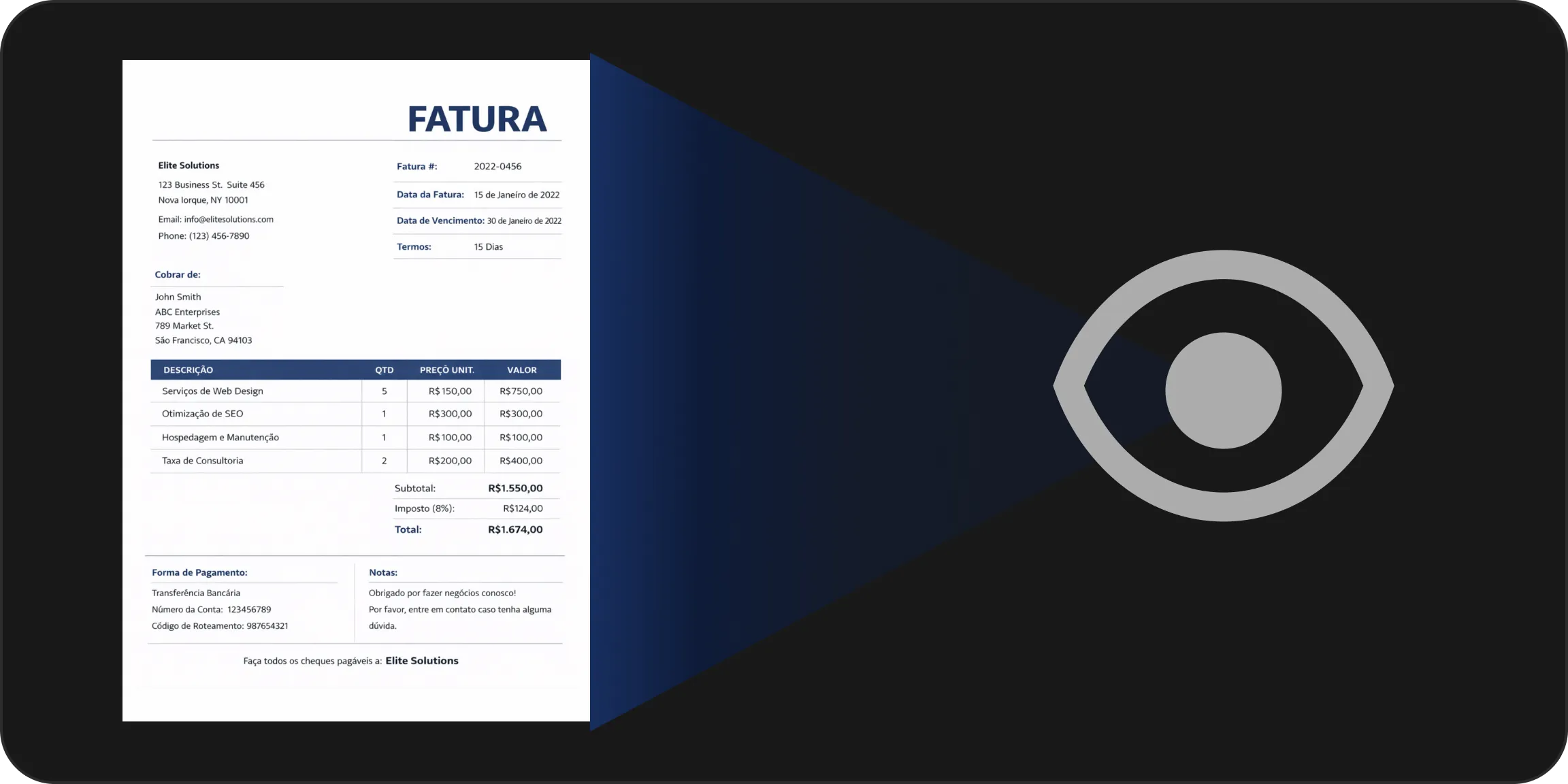 Leitor automático de notas fiscais (OCR) para o Omie