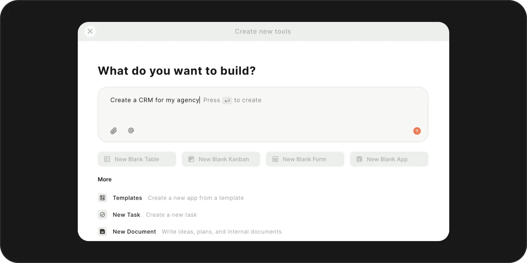 Create complete apps from a single prompt