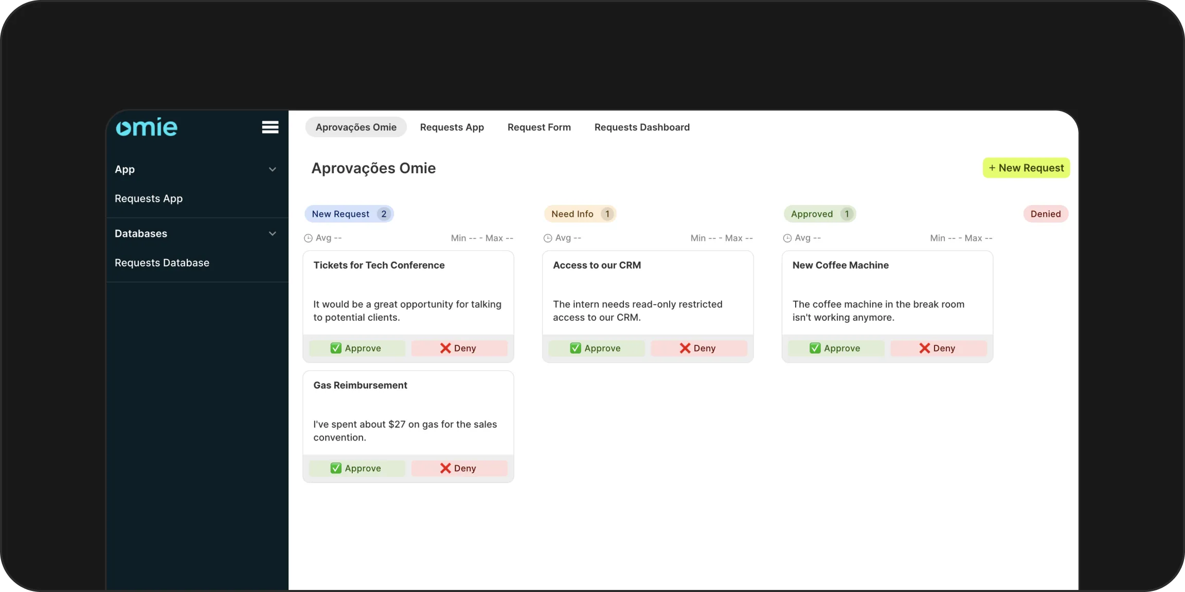 Alçadas de aprovação para pedidos no Omie