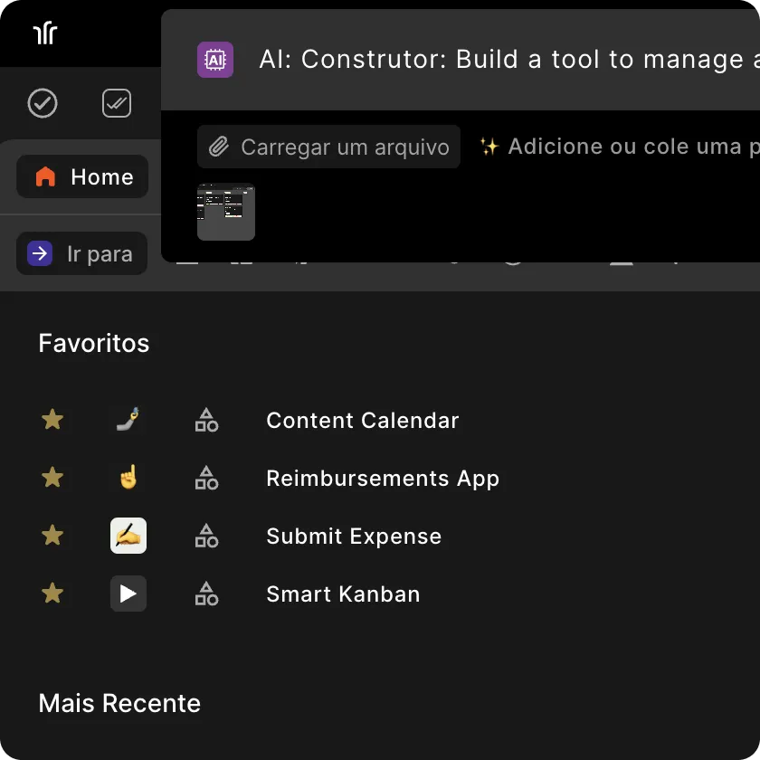 Text-to-App platform for building internal tools