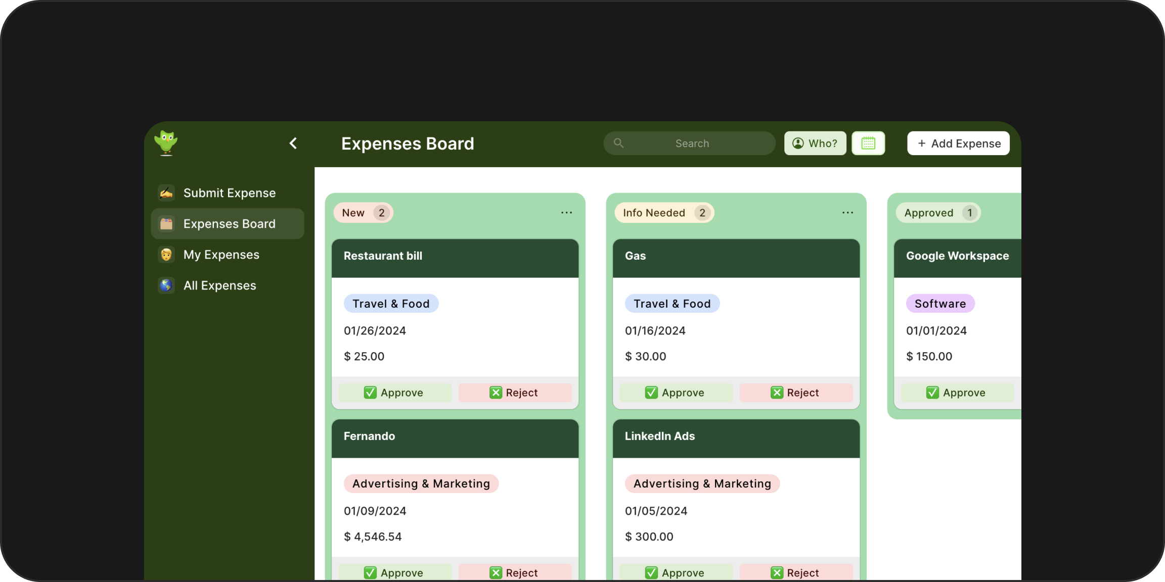 Layouts personalizados de cards