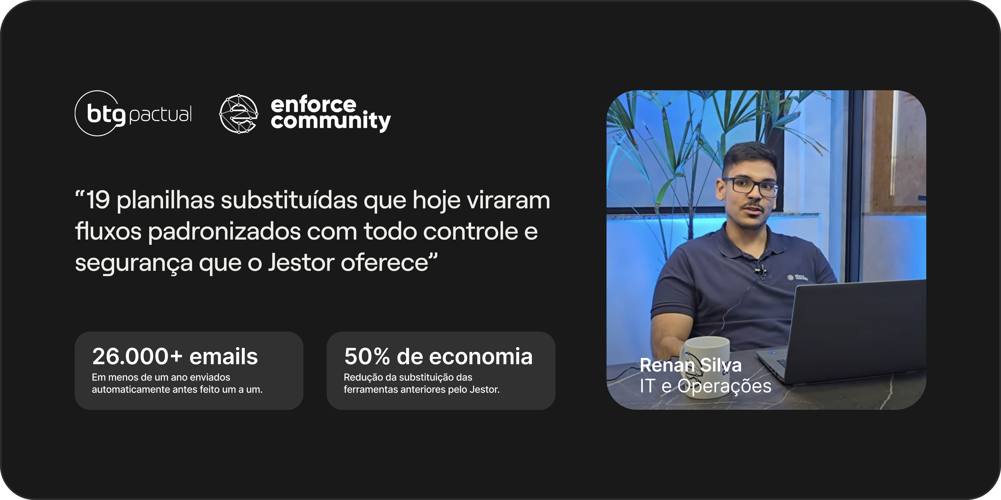 Resultados reais com Jestor