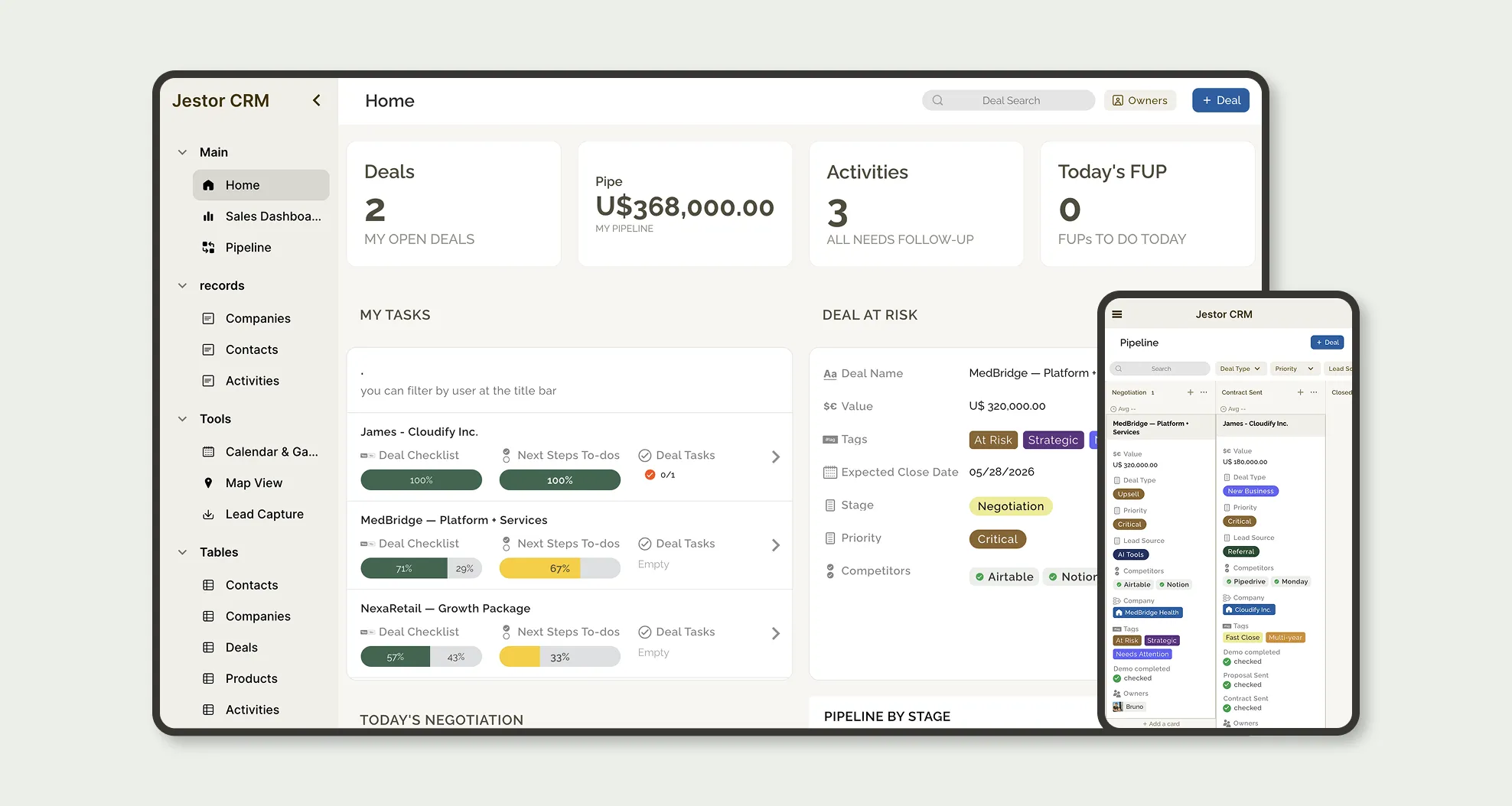 Sales CRM & Pipeline