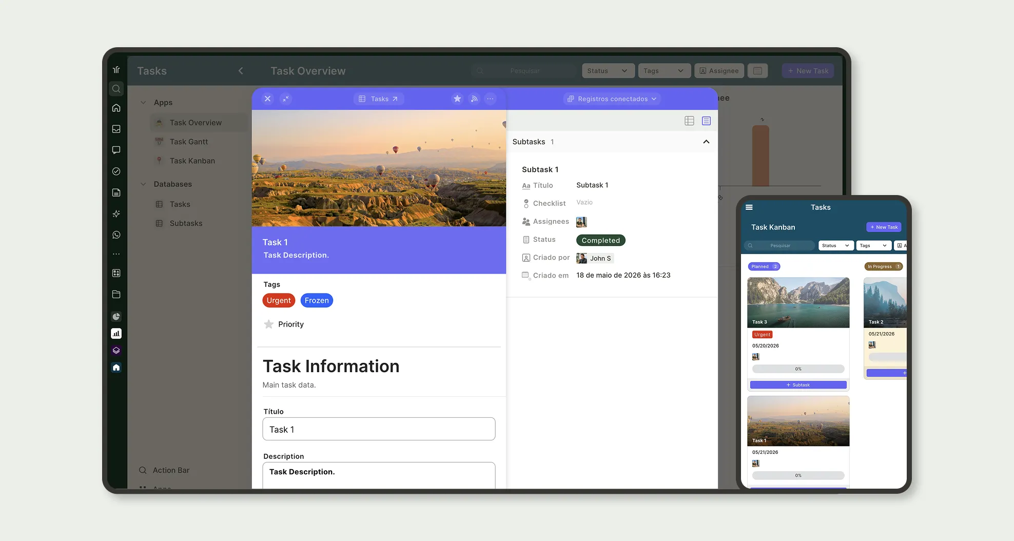 Task & Subtask Manager