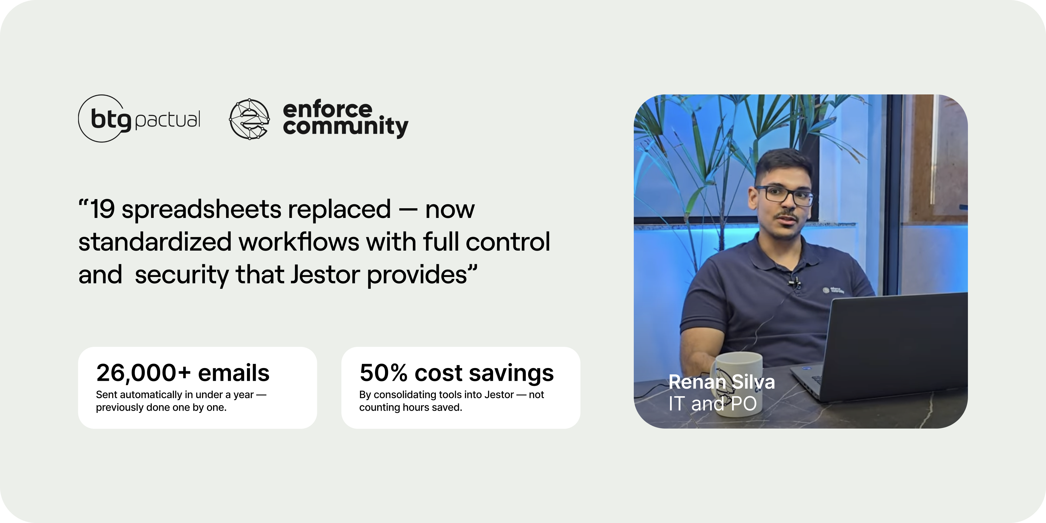 Real results with Jestor