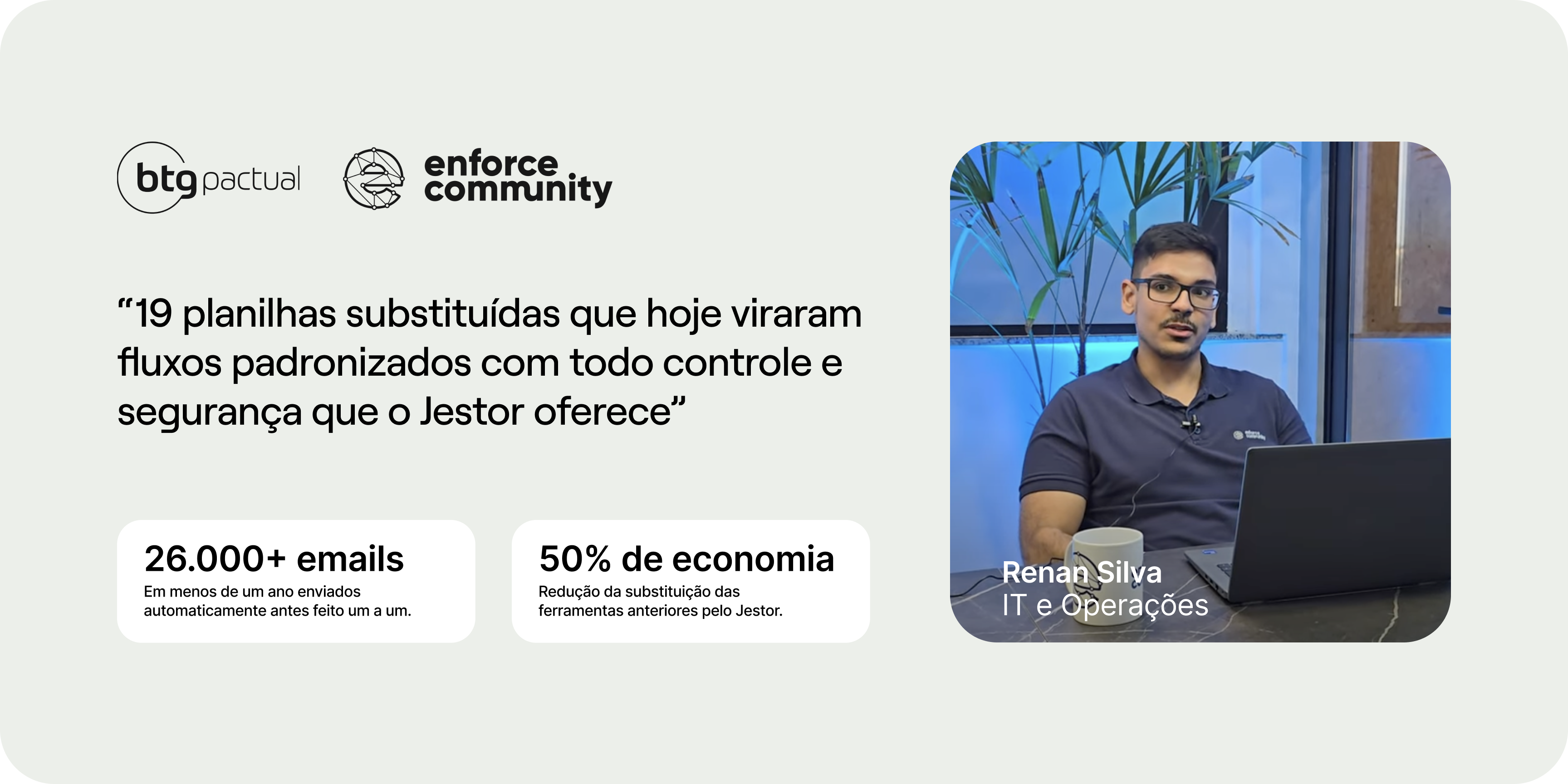 Resultados reais com Jestor