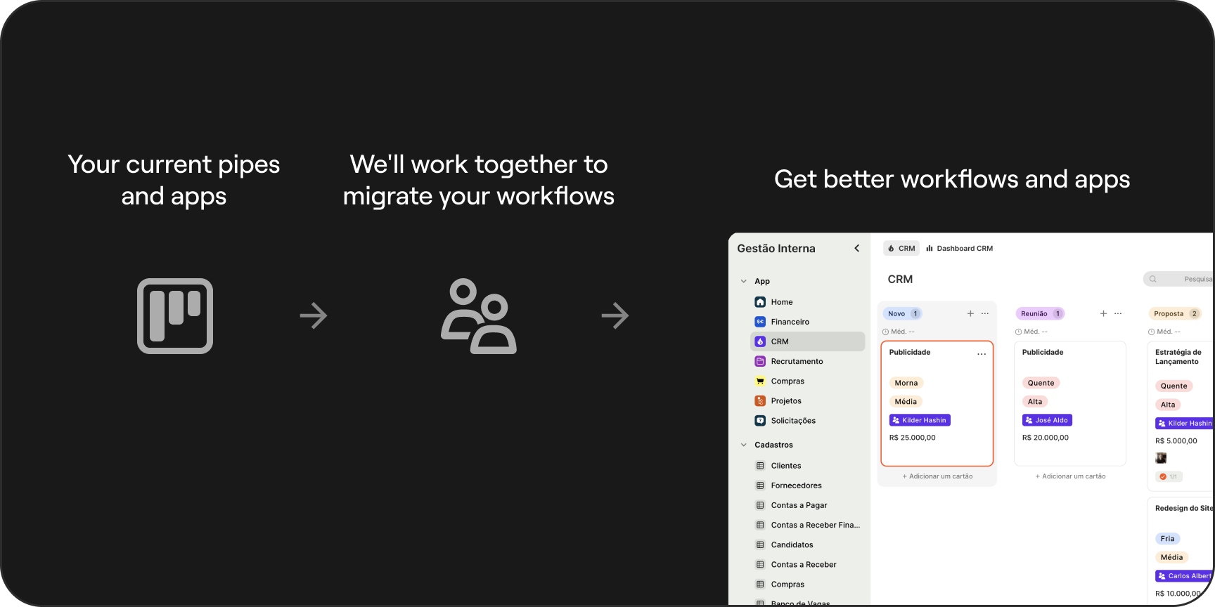 We help you migrate — from day one