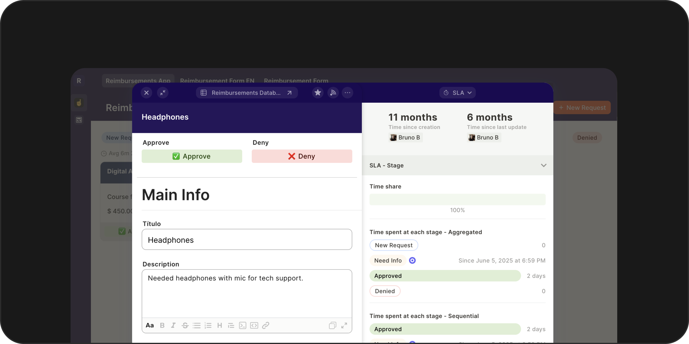 SLA timers per phase